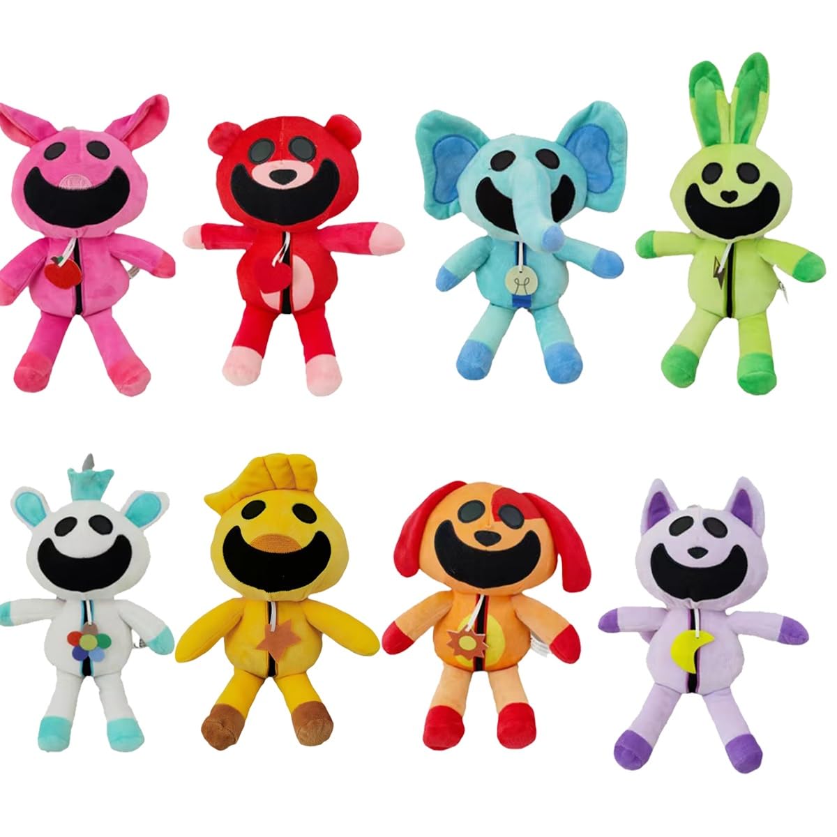 Ghepar Smiling Critters Catnap Plush Set,Cartoon Monster Game